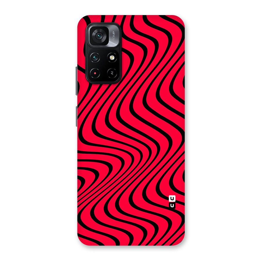 Waves Pattern Print Back Case for Poco M4 Pro 5G