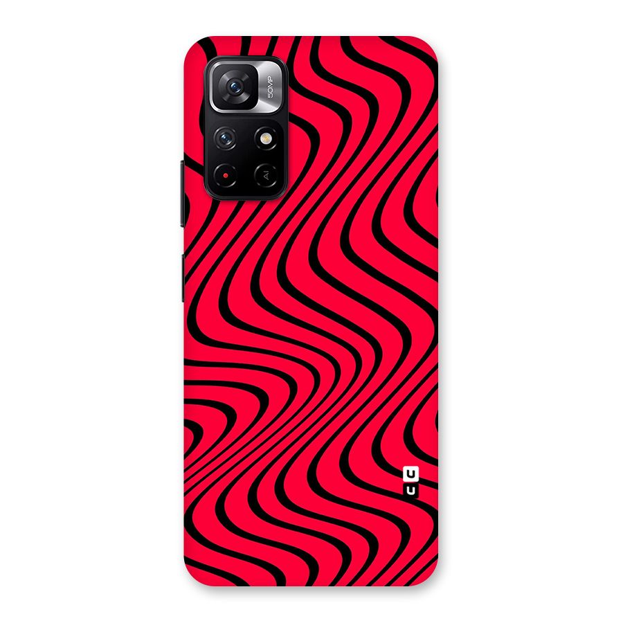 Waves Pattern Print Back Case for Redmi Note 11T 5G