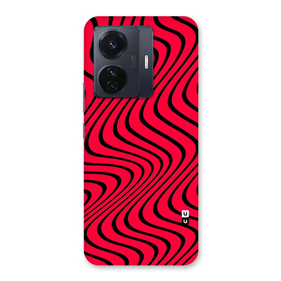 Waves Pattern Print Back Case for Vivo T1 Pro