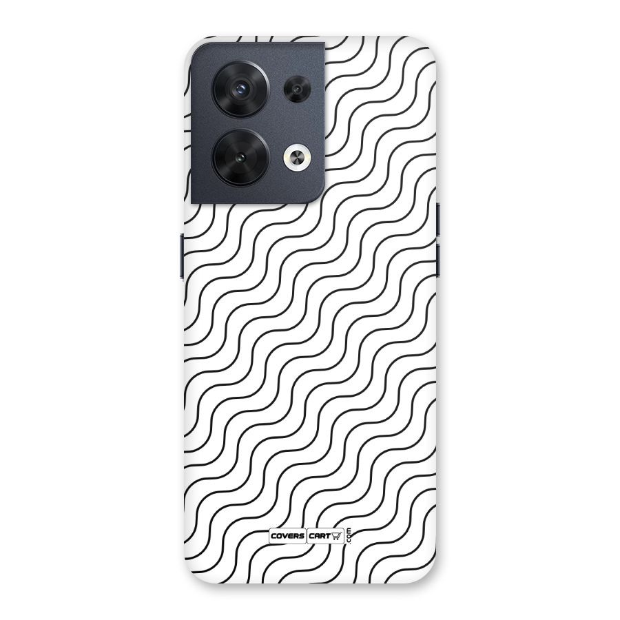 Wavy Pattern Back Case for Oppo Reno8 5G