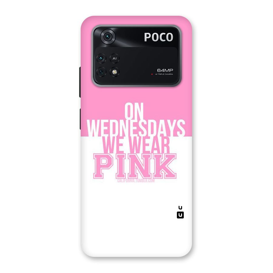Wear Pink Back Case for Poco M4 Pro 4G