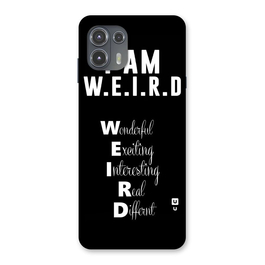 Weird Me Back Case for Motorola Edge 20 Fusion