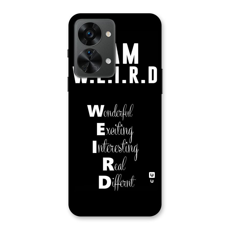 Weird Me Back Case for OnePlus Nord 2T