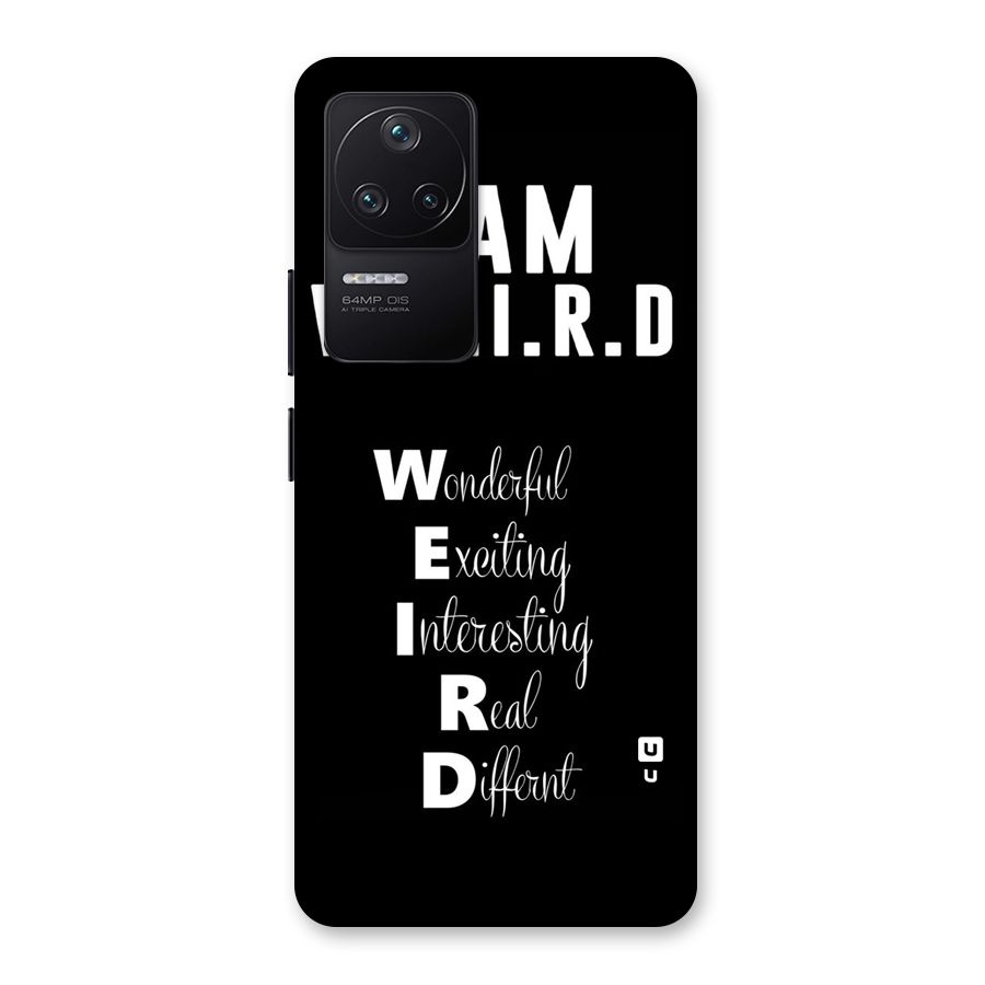 Weird Me Back Case for Poco F4 5G