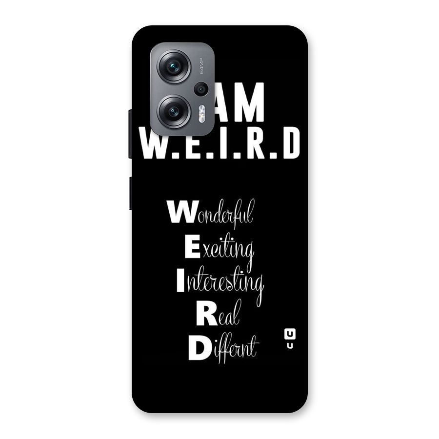 Weird Me Back Case for Redmi K50i