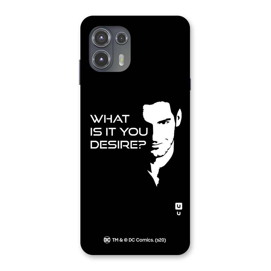 What Do You Desire Back Case for Motorola Edge 20 Fusion