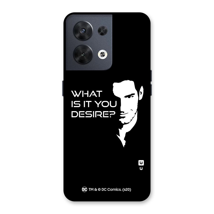 What Do You Desire Back Case for Oppo Reno8 5G