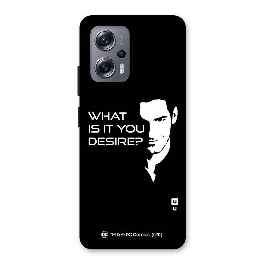 What Do You Desire Back Case for Redmi K50i