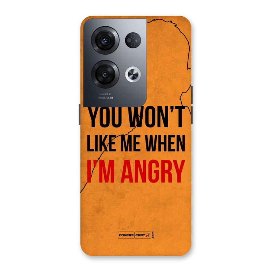 When I M Angry Back Case for Oppo Reno8 Pro 5G