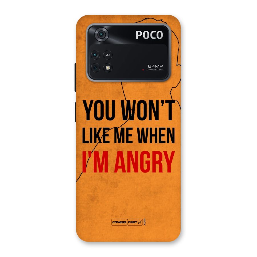 When I M Angry Back Case for Poco M4 Pro 4G
