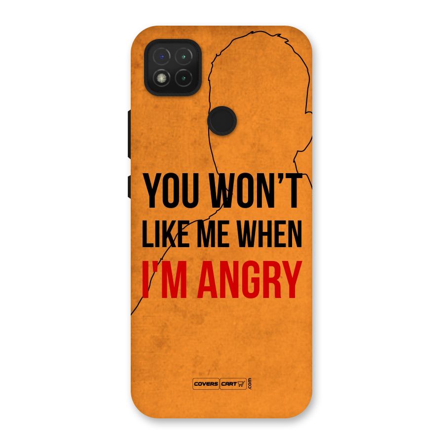 When I M Angry Back Case for Redmi 9 Activ