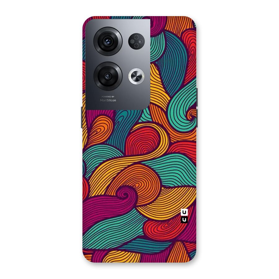 Whimsical Colors Back Case for Oppo Reno8 Pro 5G