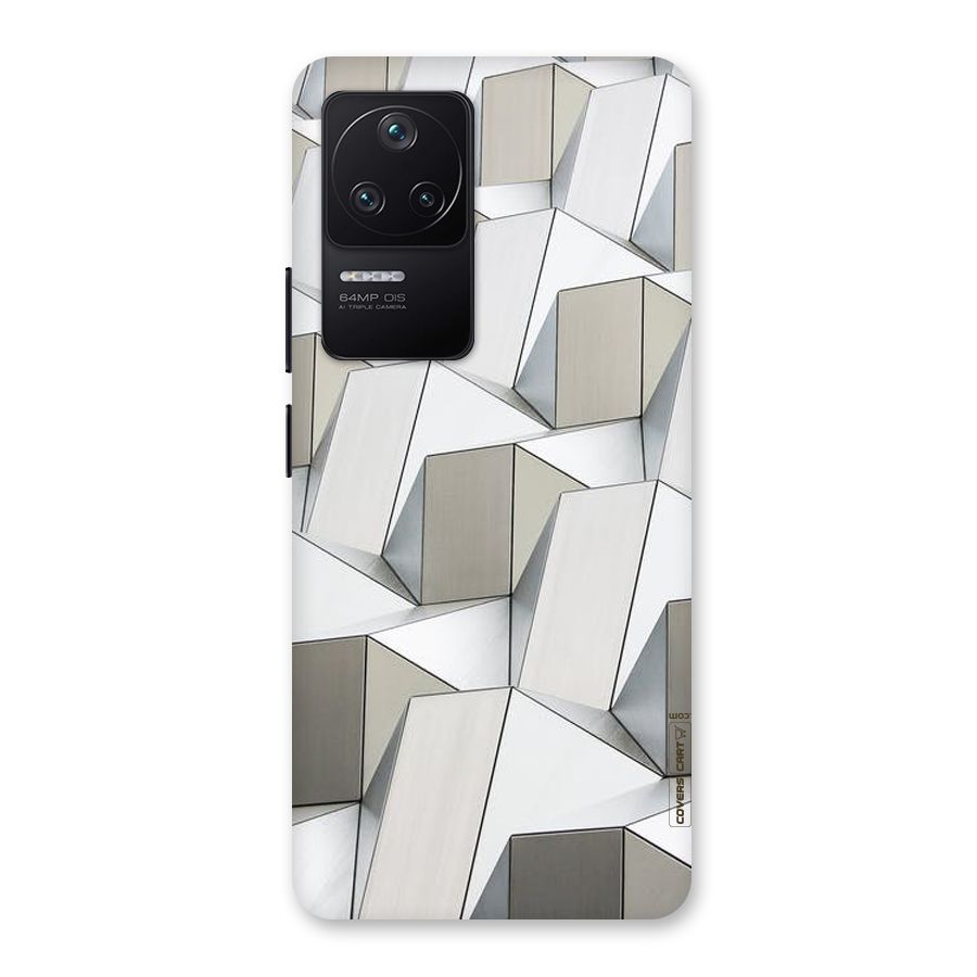 White Abstract Art Back Case for Poco F4 5G