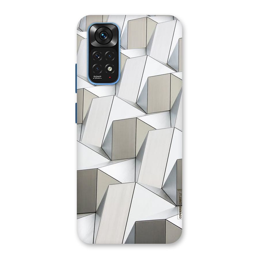 White Abstract Art Back Case for Redmi Note 11S