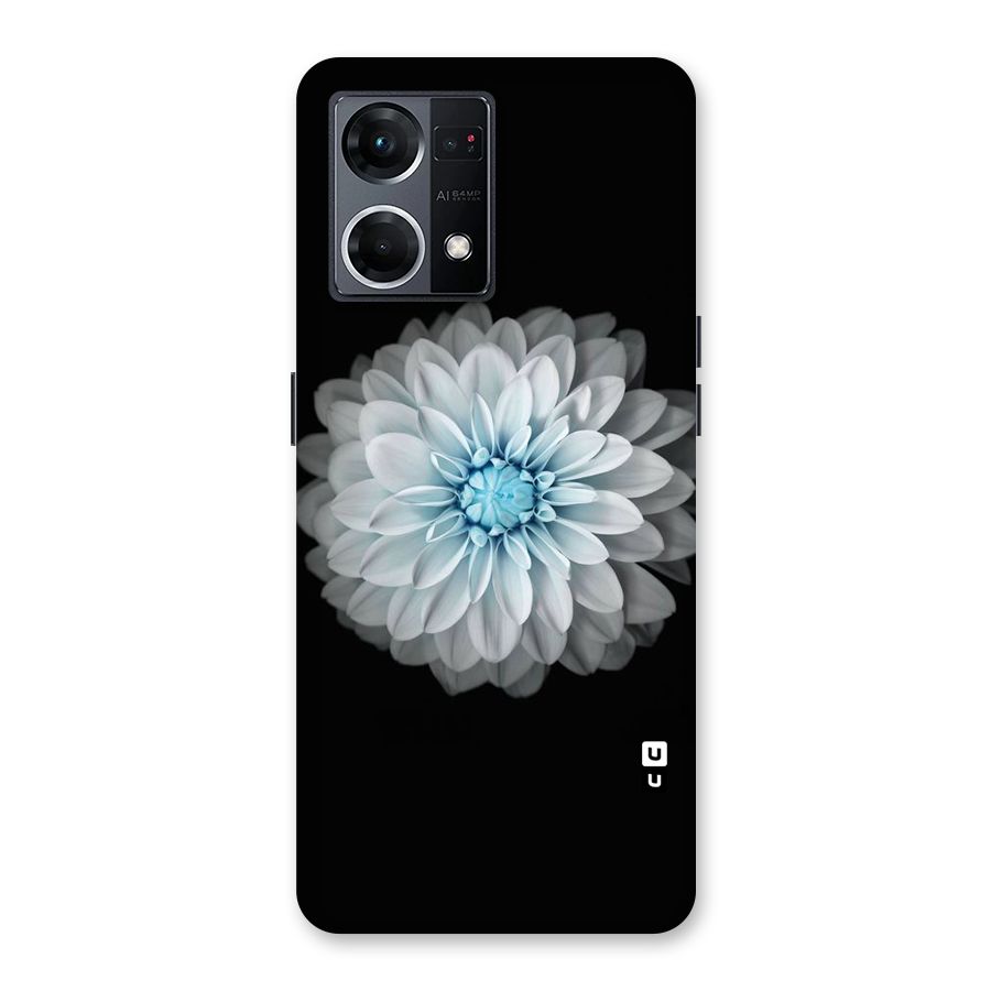 White Bloom Glass Back Case for Oppo F21 Pro 5G