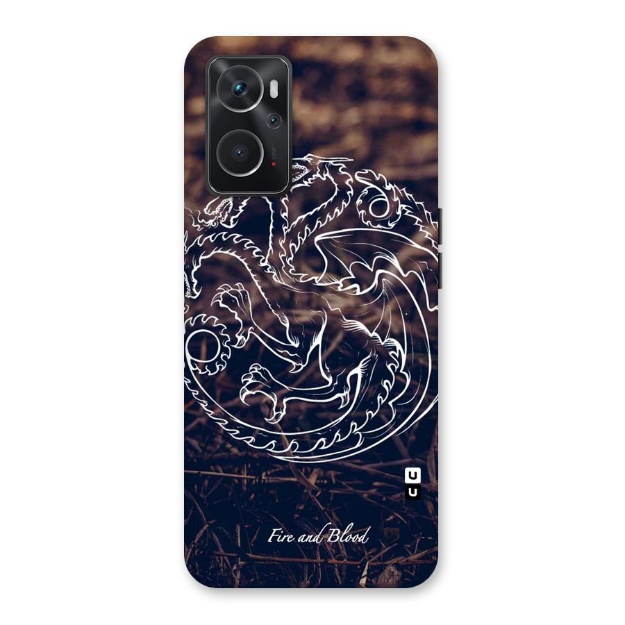 White Circle Back Case for Oppo K10 4G