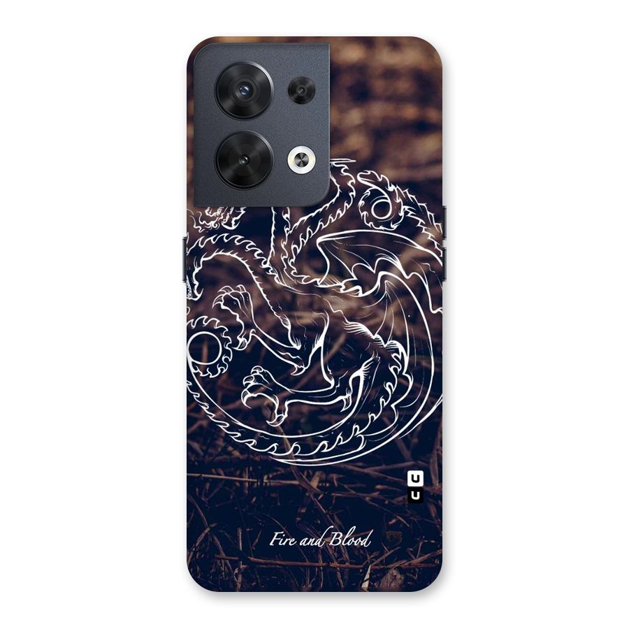 White Circle Back Case for Oppo Reno8 5G