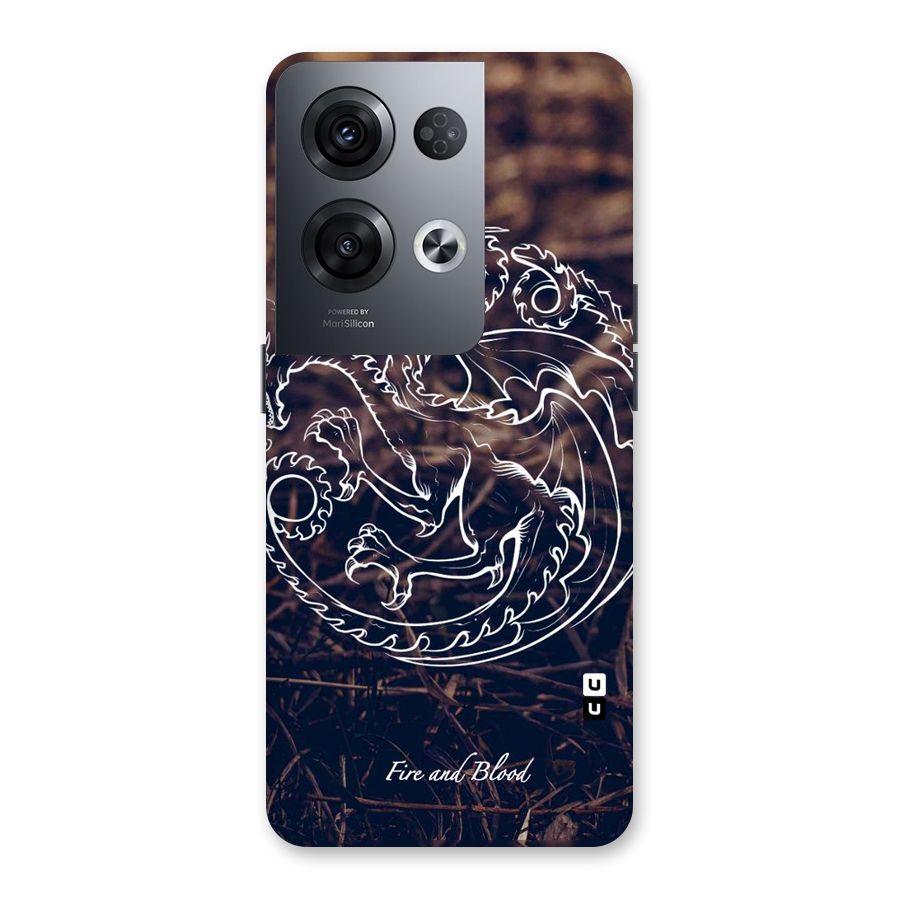 White Circle Back Case for Oppo Reno8 Pro 5G