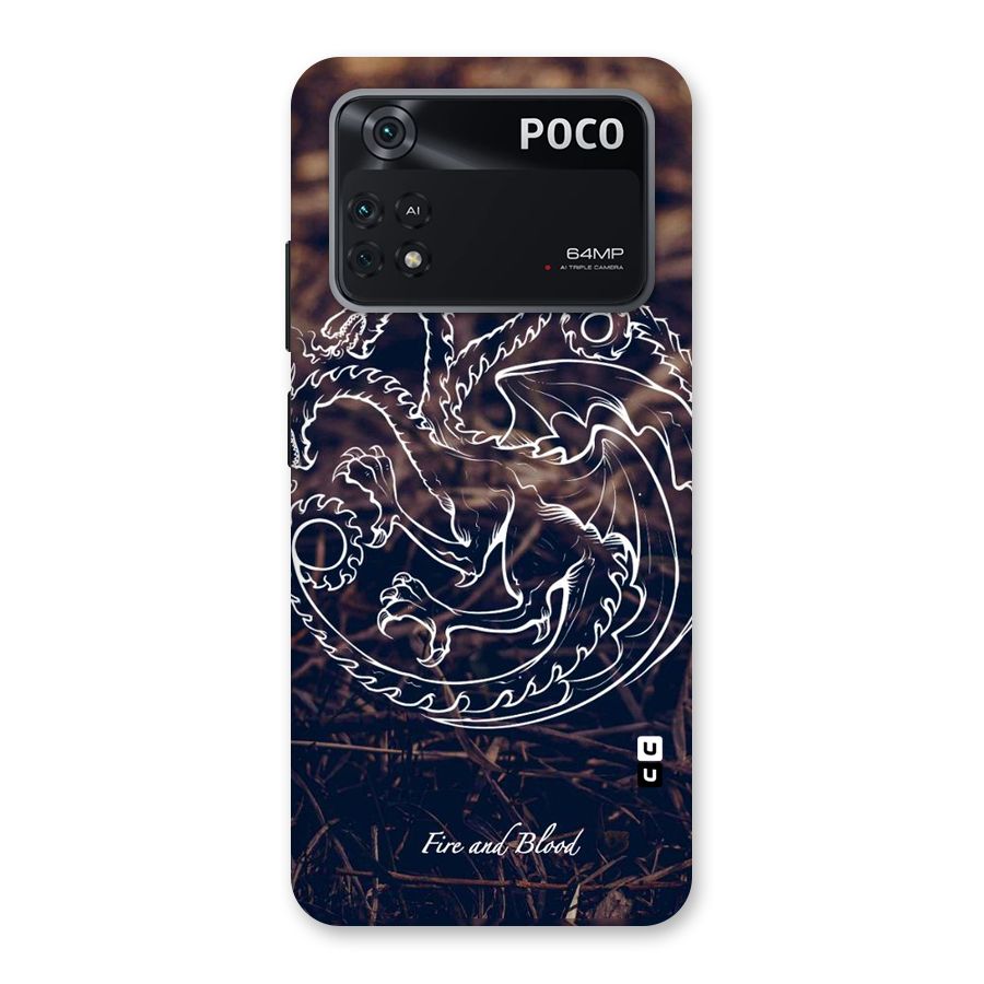 White Circle Back Case for Poco M4 Pro 4G