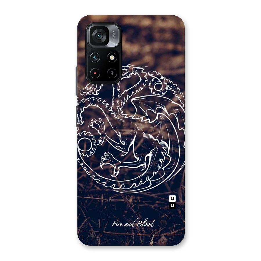 White Circle Back Case for Poco M4 Pro 5G