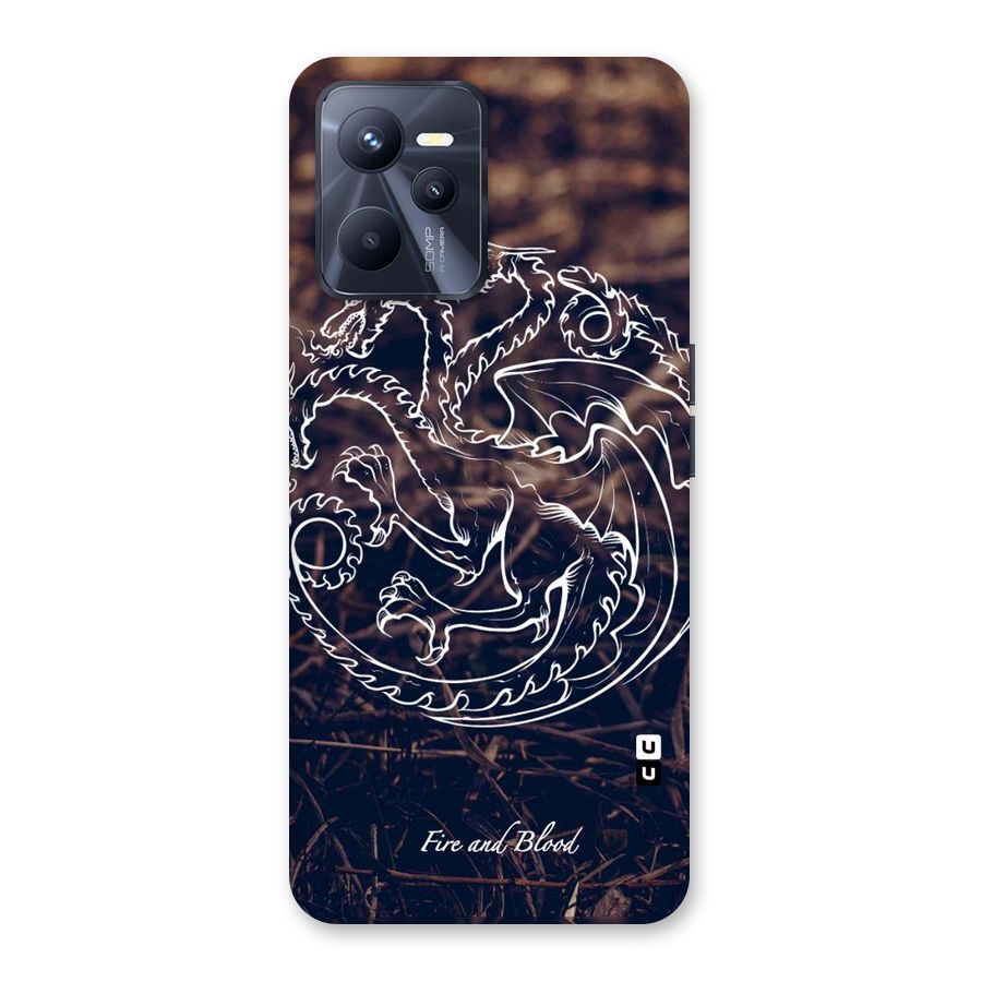 White Circle Back Case for Realme C35