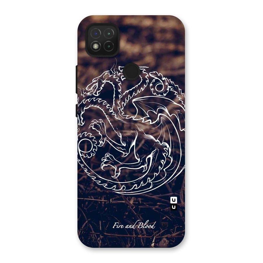 White Circle Back Case for Redmi 9 Activ