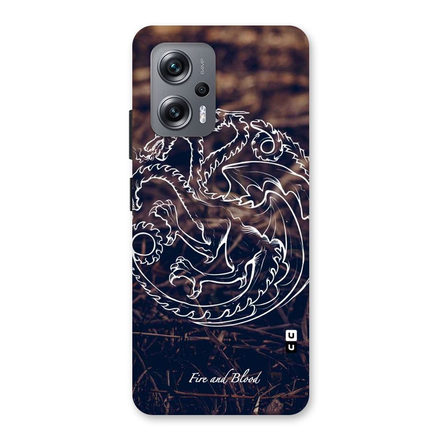 White Circle Back Case for Redmi K50i