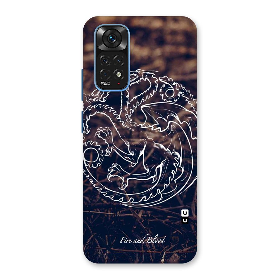 White Circle Back Case for Redmi Note 11S