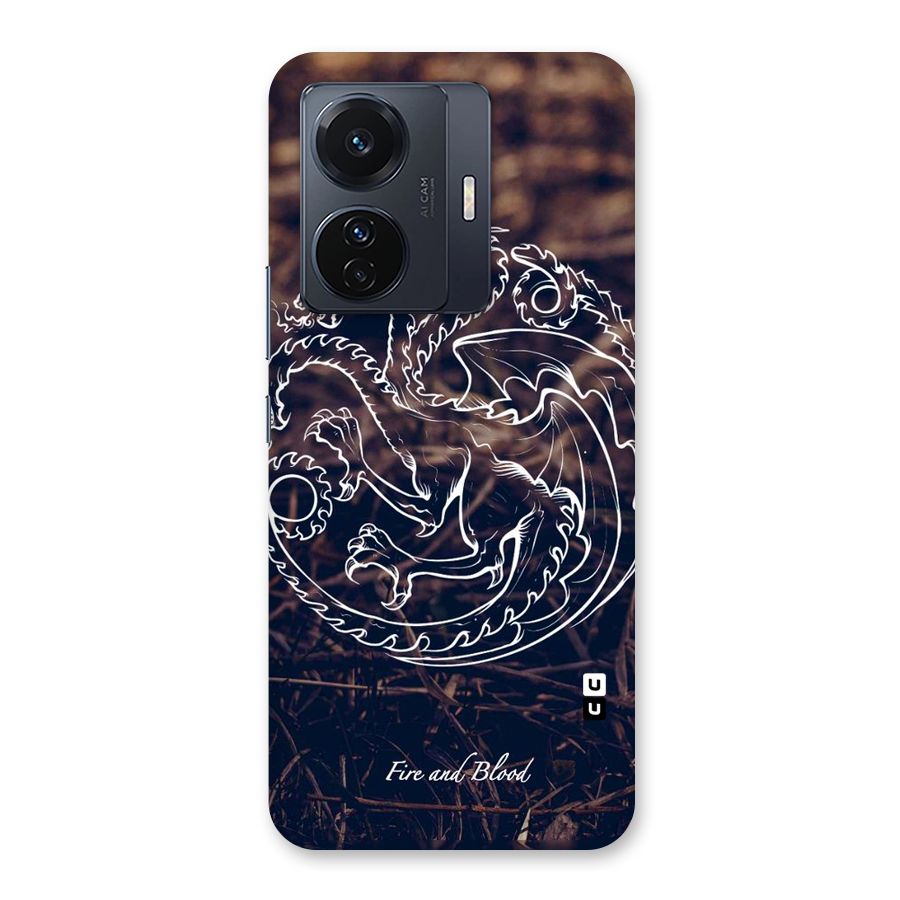 White Circle Back Case for Vivo T1 Pro