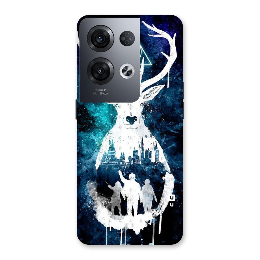 White Deer Back Case for Oppo Reno8 Pro 5G