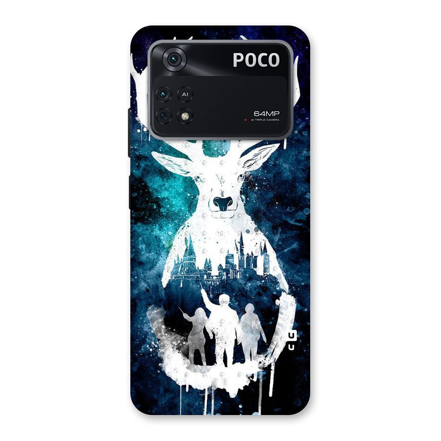 White Deer Back Case for Poco M4 Pro 4G