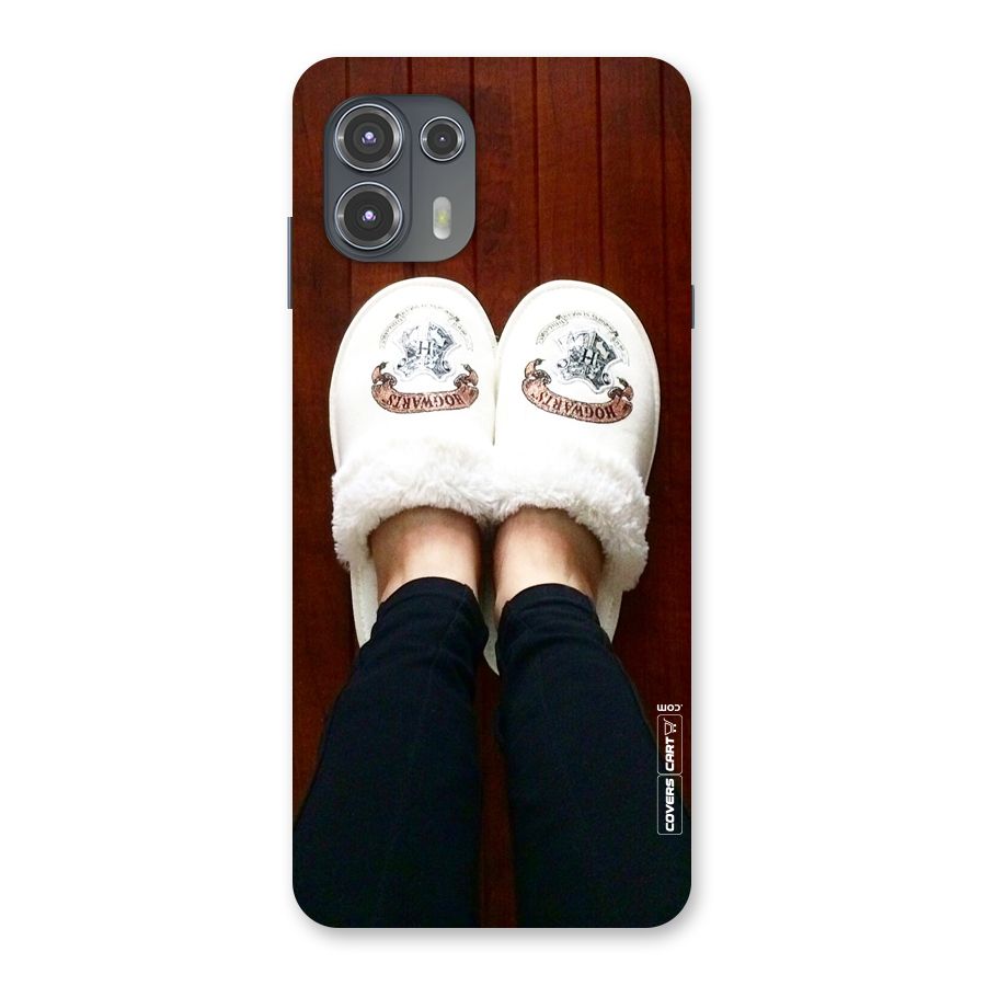 White Feets Back Case for Motorola Edge 20 Fusion