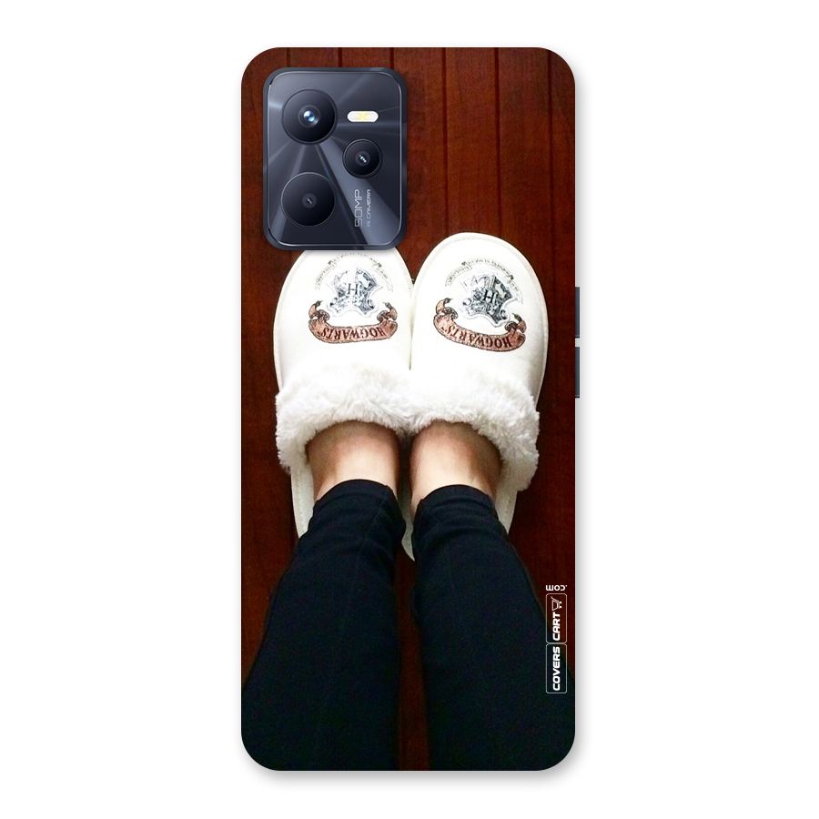 White Feets Back Case for Realme C35