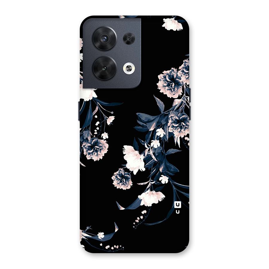 White Flora Back Case for Oppo Reno8 5G