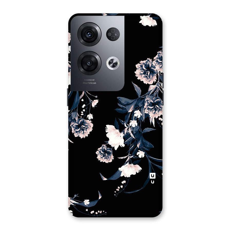 White Flora Back Case for Oppo Reno8 Pro 5G
