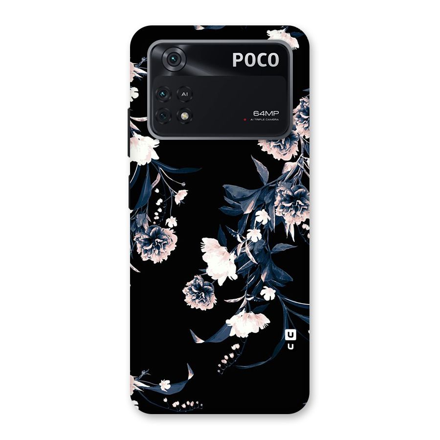 White Flora Back Case for Poco M4 Pro 4G