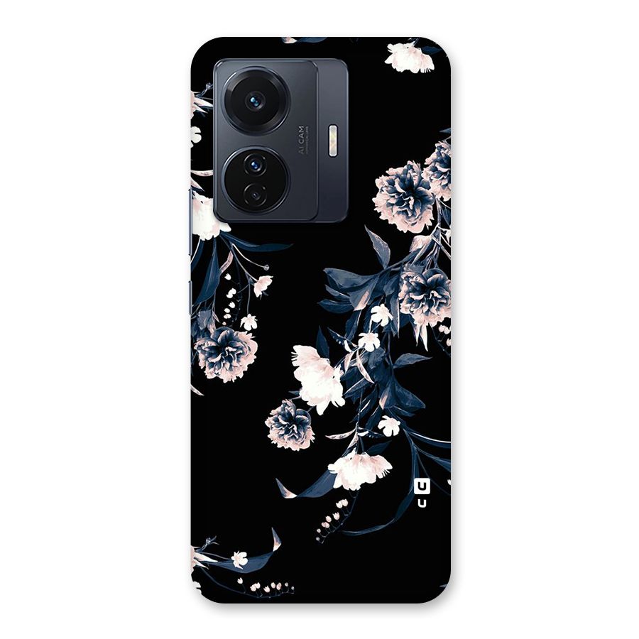 White Flora Back Case for Vivo T1 Pro