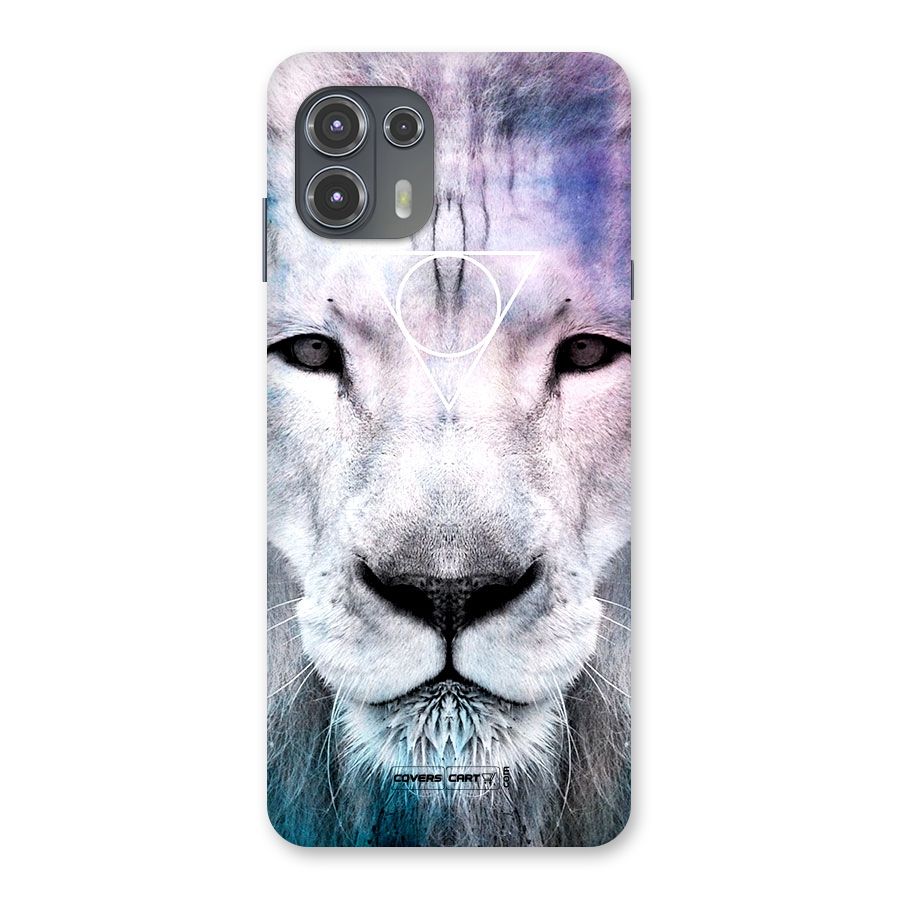 White Lion Back Case for Motorola Edge 20 Fusion