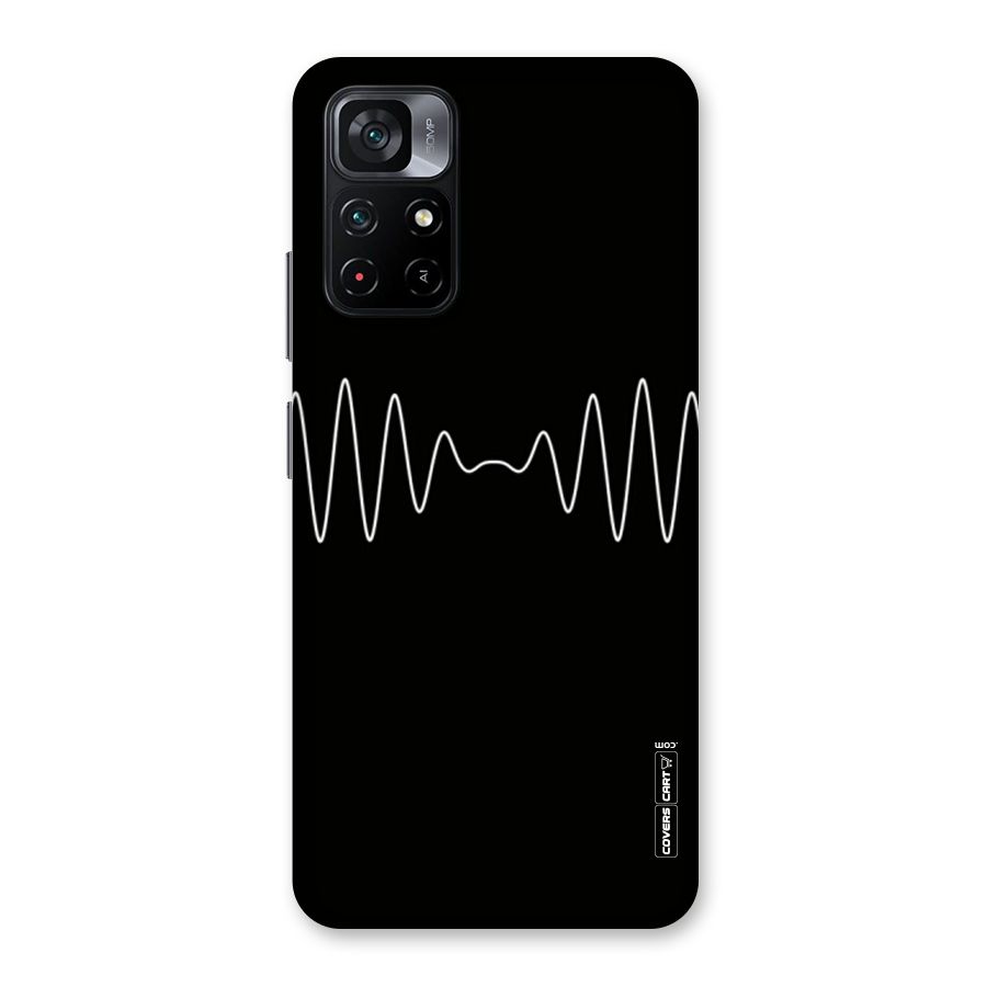 White Minimal Thread Back Case for Poco M4 Pro 5G