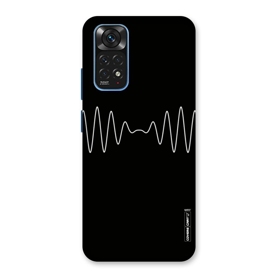 White Minimal Thread Back Case for Redmi Note 11S