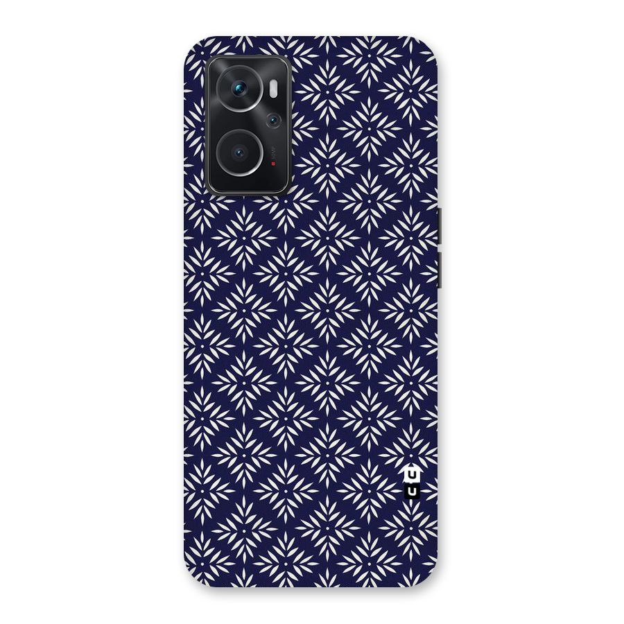 White Petals Pattern Back Case for Oppo K10 4G