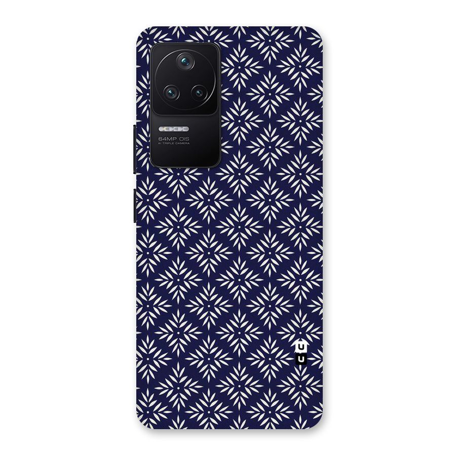 White Petals Pattern Back Case for Poco F4 5G