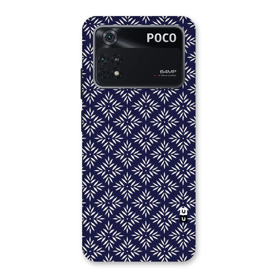 White Petals Pattern Back Case for Poco M4 Pro 4G