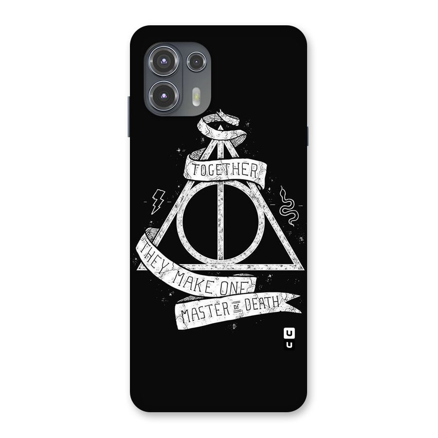 White Ribbon Back Case for Motorola Edge 20 Fusion