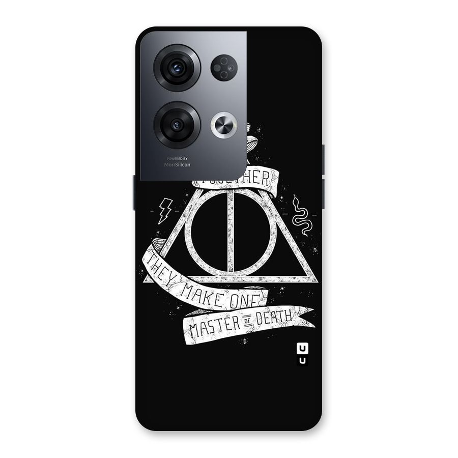 White Ribbon Back Case for Oppo Reno8 Pro 5G