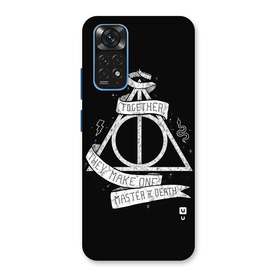 White Ribbon Back Case for Redmi Note 11S