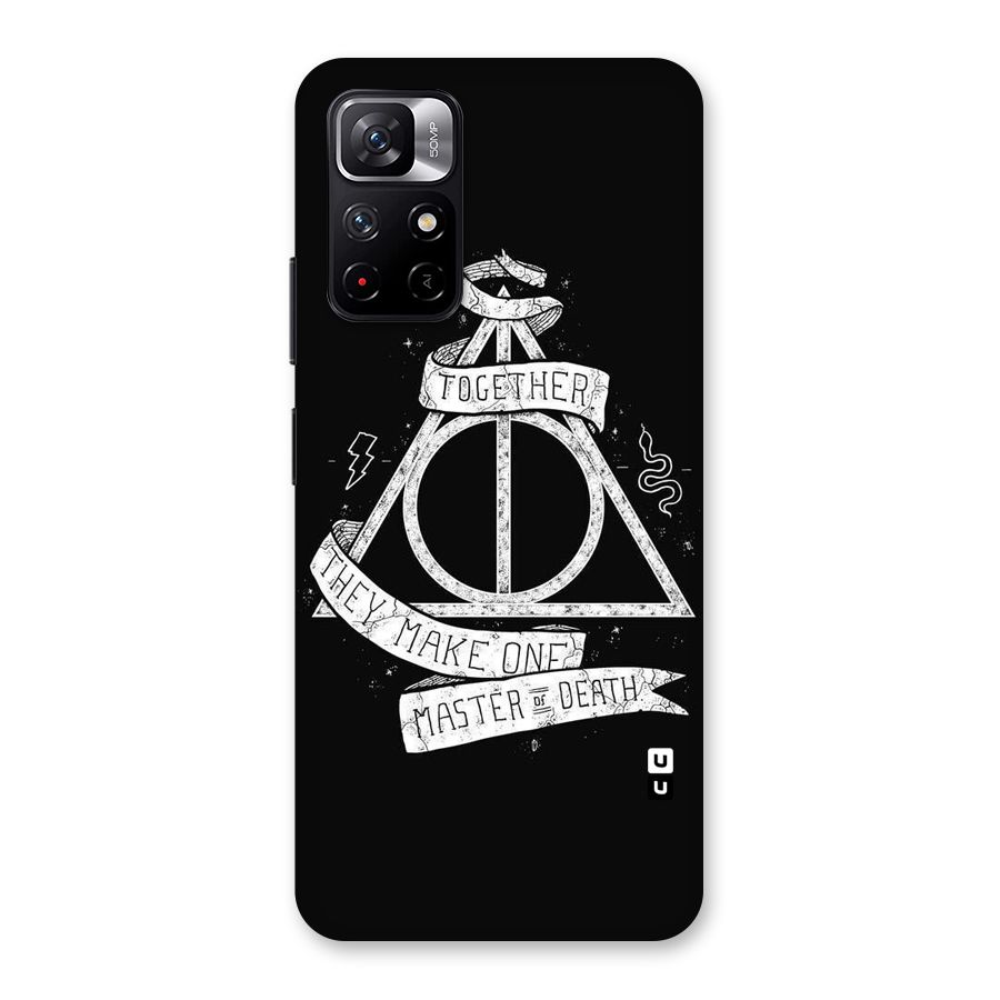 White Ribbon Back Case for Redmi Note 11T 5G