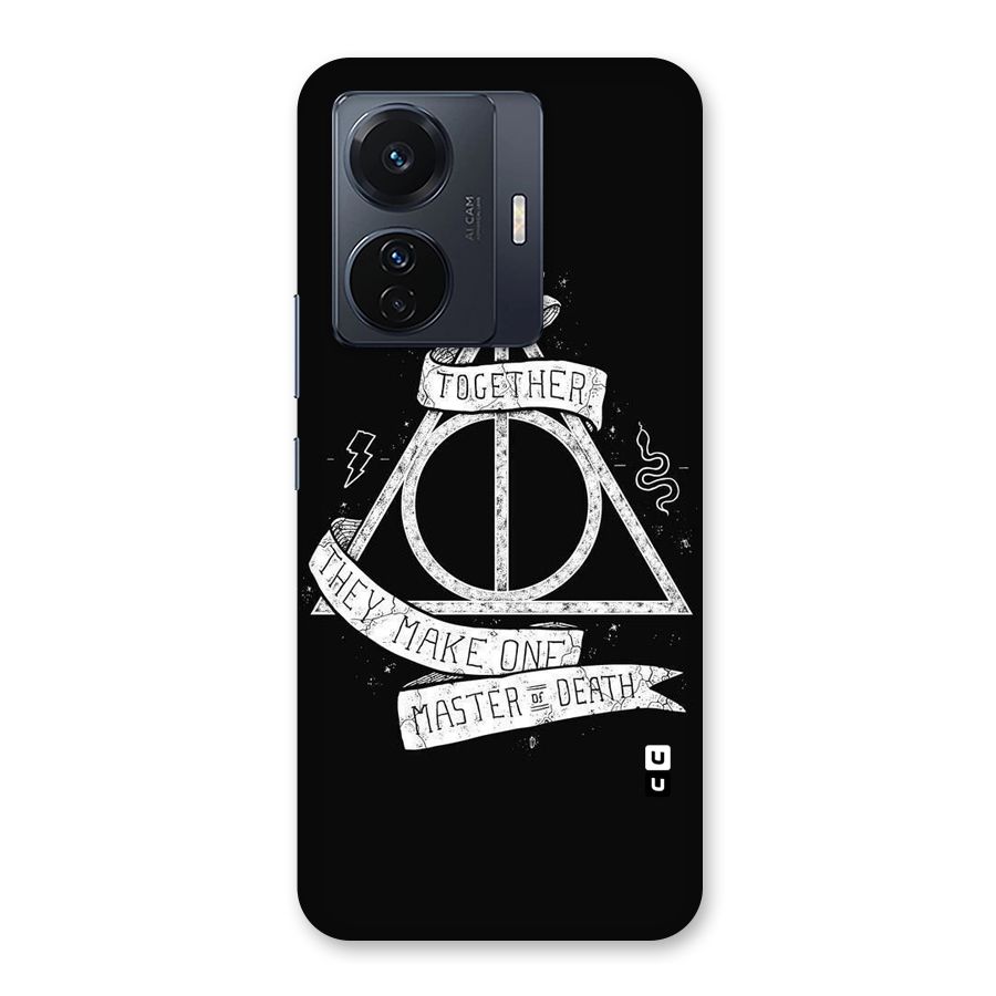 White Ribbon Back Case for Vivo T1 Pro