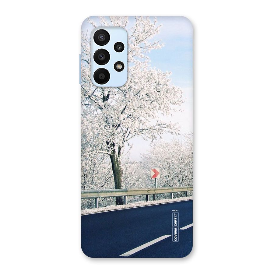 White Snow Tree Back Case for Galaxy A23