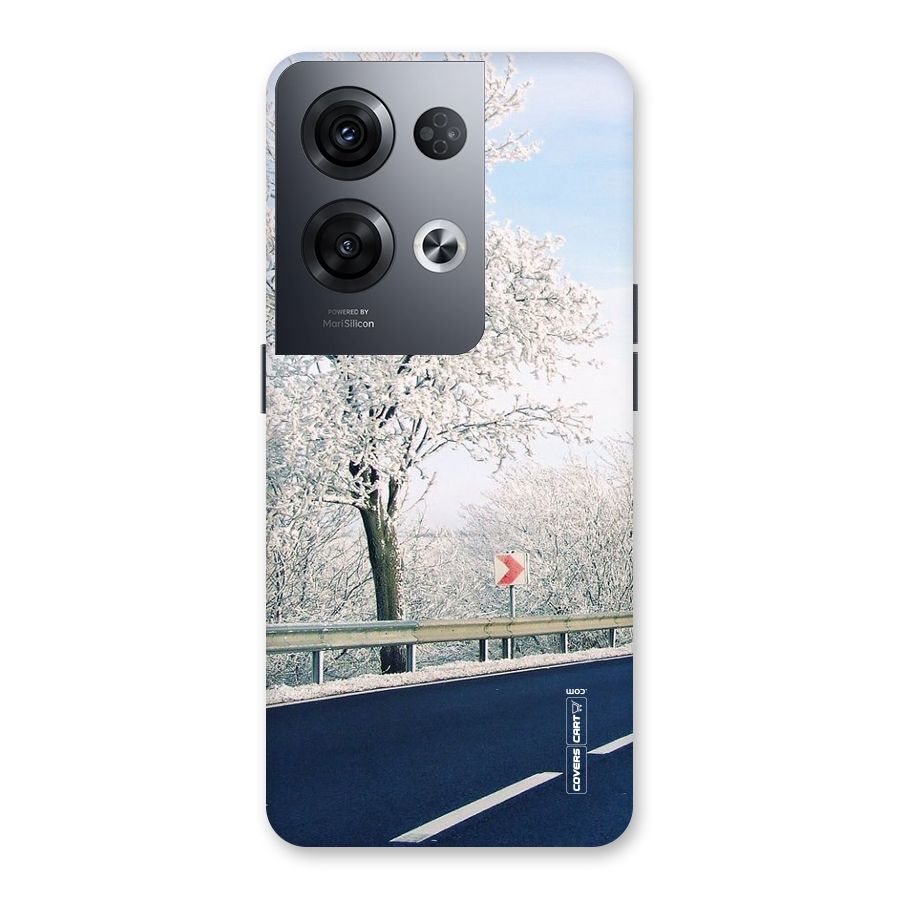White Snow Tree Back Case for Oppo Reno8 Pro 5G